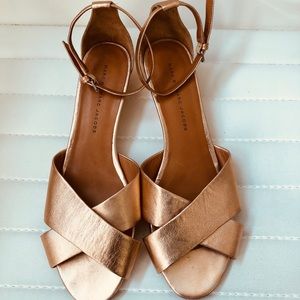 Marc by Marc Jacobs Metallic Napa Rose Gold Sandal